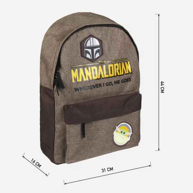 Hátizsák Star Wars: The Mandalorian - Wherever I Go, He Goes