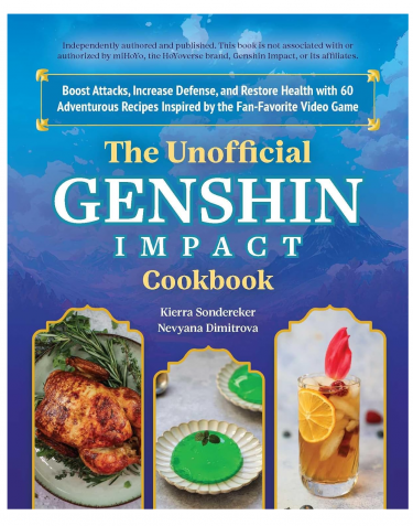 Szakácskönyv Genshin Impact - The Unofficial Genshin Impact Cookbook ENG