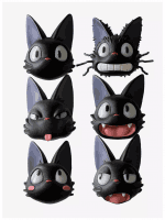 Mágnes Ghibli (Kiki's Delivery Service) - Jiji Face Blind Box (véletlenszerű választás)