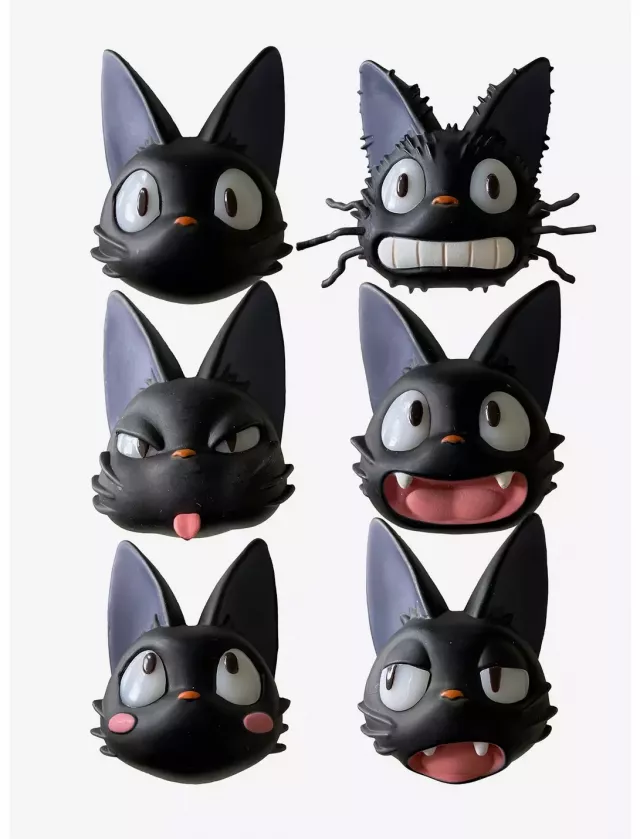 Mágnes Ghibli (Kiki's Delivery Service) - Jiji Face Blind Box (véletlenszerű választás) - Mágnesek