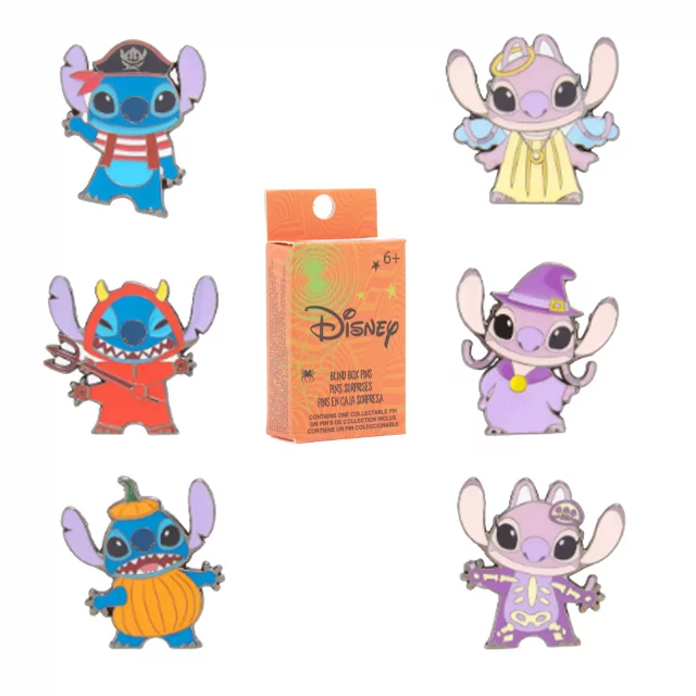 Odznak Disney: Stitch & Angel Halloween - náhodný výběr (Funko Loungefly Pins)