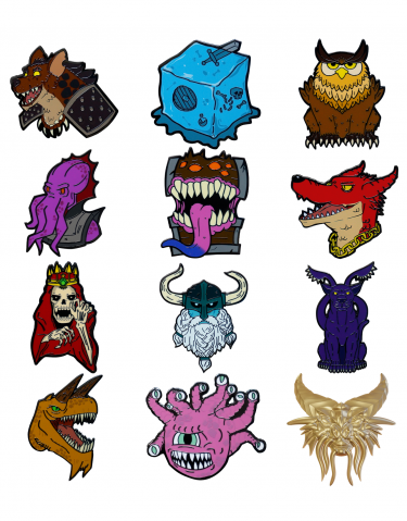 Jelvény Dungeons & Dragons - 50th Anniversary Pins (náhodný výběr)