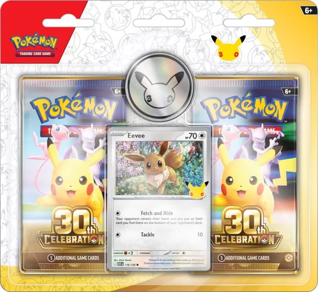 Kártyajáték Pokémon TCG: 30th Celebration - 2-Pack Blister - TCG gyűjthető kártyajáték