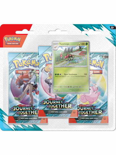 Kártyajáték Pokémon TCG: Scarlet & Violet - Journey Together 3-Pack Blister booster (Yanmega)