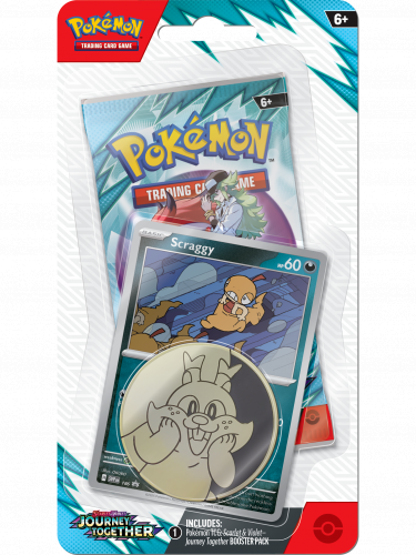 Kártyajáték Pokémon TCG: Scarlet & Violet - Journey Together Checklane Blister booster (Scraggy)