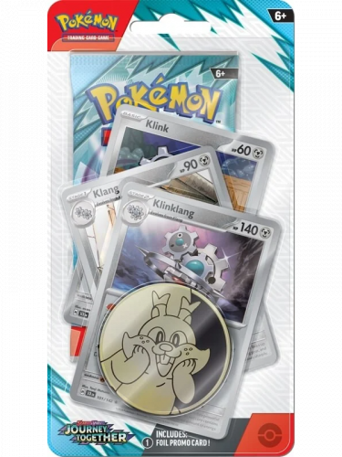 Kártyajáték Pokémon TCG: Scarlet & Violet - Journey Together Premium Checklane Blister booster (Klinklang)