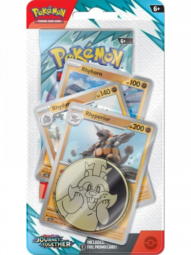 Kártyajáték Pokémon TCG: Scarlet & Violet - Journey Together Premium Checklane Blister booster (Rhyperior)