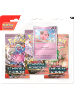 Kártyajáték Pokémon TCG: Scarlet & Violet Temporal Forces - 3-Pack Blister booster (Cleffa)