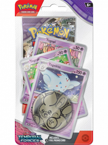 Kártyajáték Pokémon TCG: Scarlet & Violet Temporal Forces - Premium Checklane Blister booster (Togekiss)