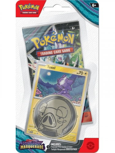 Kártyajáték Pokémon TCG: Scarlet & Violet Twilight Masquerade - Checklane Blister booster (Toxel)