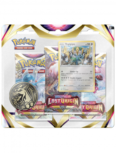 Kártyajáték Pokémon TCG: Sword & Shield Lost Origin - 3-Pack Blister booster (Regigigas)