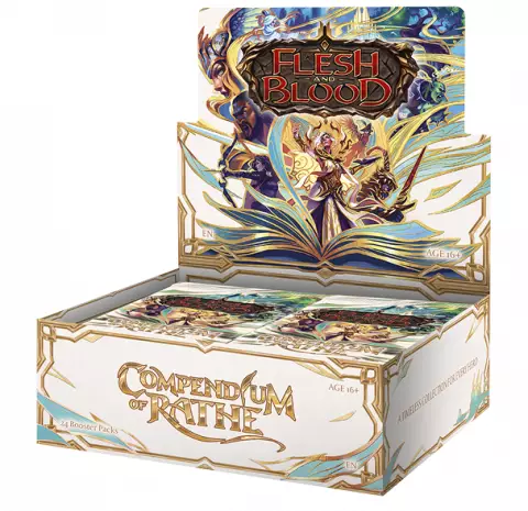 Kártyajáték Flesh and Blood TCG: Compendium of Rathe - Booster Box (24 booster) - TCG gyűjthető kártyajáték