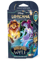 Kártyajáték Lorcana: Whispers in the Well - Amber / Emerald Starter Deck (Simba & Megara)