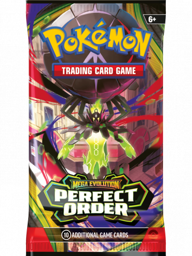 Kártyajáték Pokémon TCG: Mega Evolution - Perfect Order Booster (10 kártya)