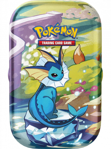 Kártyajáték Pokémon TCG: Scarlet & Violet Prismatic Evolutions - Mini Tin: Vaporeon