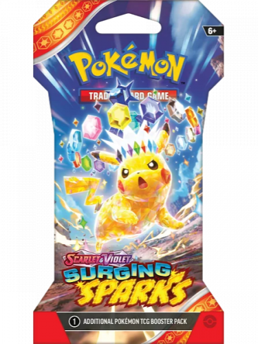 Kártyajáték Pokémon TCG: Scarlet & Violet - Surging Sparks 1 Blister Booster (10 kártya)