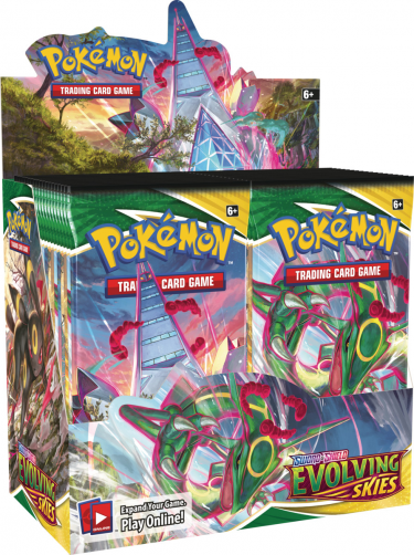 Kártyajáték Pokémon TCG: Sword & Shield Evolving Skies - booster box (36 boosterů)