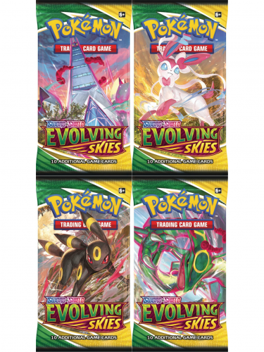 Kártyajáték Pokémon TCG: Sword & Shield Evolving Skies - booster (10 karet)