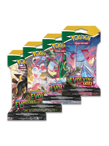 Kártyajáték Pokémon TCG: Sword & Shield Evolving Skies - Sleeved Booster (10 karet)