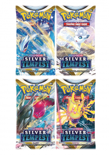 Kártyajáték Pokémon TCG: Sword & Shield Silver Tempest - booster (10 karet)