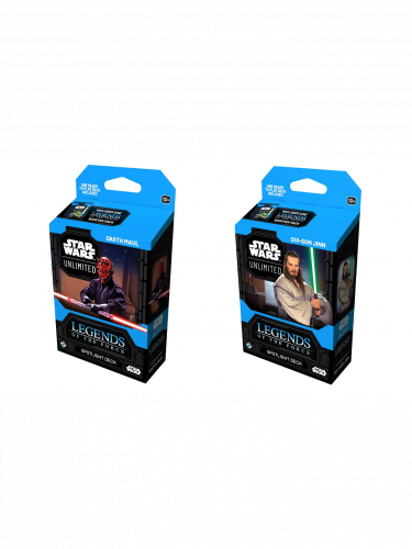 Kedvezményes szett – Star Wars: Unlimited - Legends of the Force Spotlight pakli (Darth Maul + Qui-Gon Jinn)