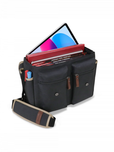 Hátizsák ENHANCE - Designer Edition Stylish RPG Player's Messenger Bag (Black)