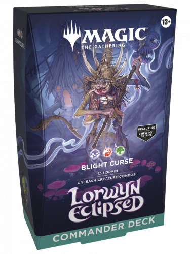 Kártyajáték Magic: The Gathering Lorwyn Eclipsed - Blight Curse Commander Deck