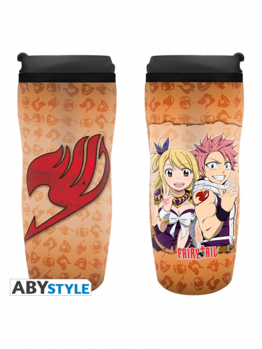 Utazó bögre Fairy Tail - Lucy, Natsu & Emblem