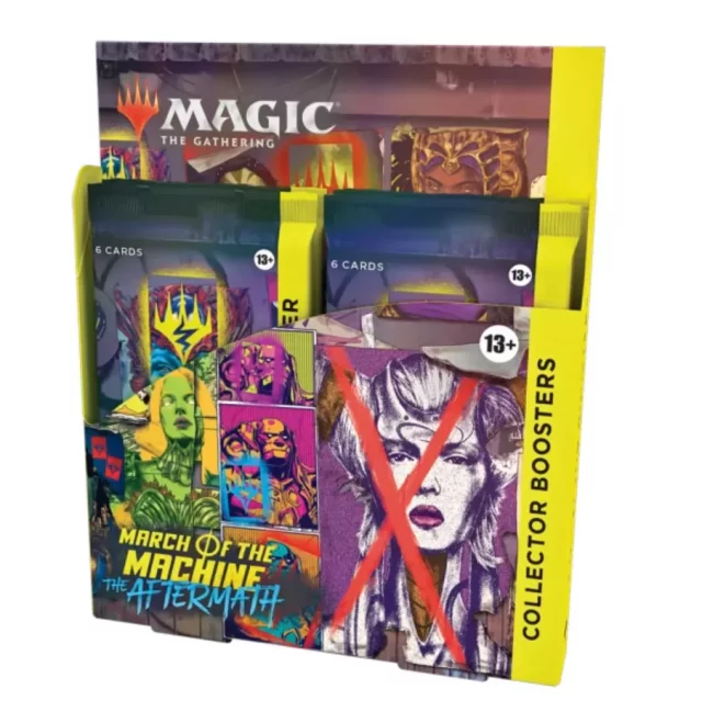 Kártyajáték Magic: The Gathering March of the Machine: The Aftermath - Collector Booster Box (12 boosterů)