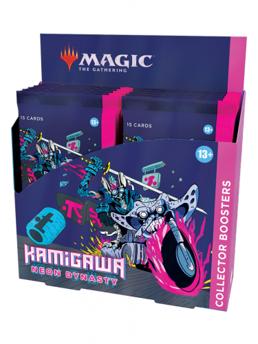 Kártyajáték Magic: The Gathering Kamigawa: Neon Dynasty - Collector Booster Box (12 Boosterů)