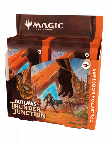 Kártyajáték Magic: The Gathering Outlaws of Thunder Junction - Collector Booster Box (12 boosterů)