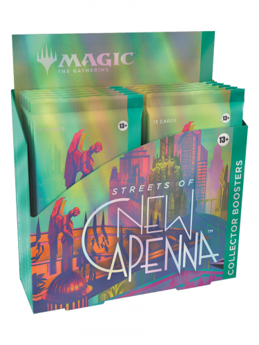 Kártyajáték Magic: The Gathering Streets of New Capenna - Collector Booster Box (12 boosterů)