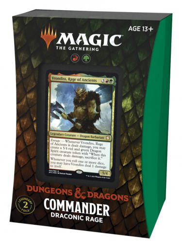 Kártyajáték Magic: The Gathering Dungeons and Dragons: Adventures in the Forgotten Realms - Draconic Rage (Commander Deck)