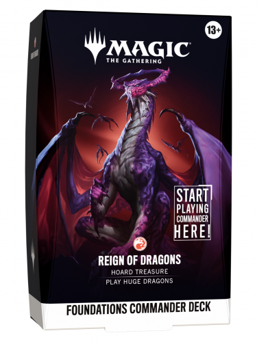 Kártyajáték Magic: The Gathering - Foundations Commander Deck - Reign of Dragons