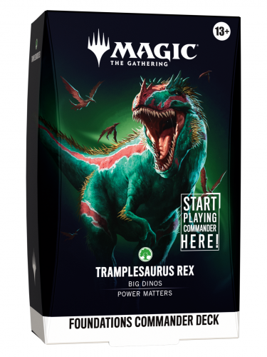 Kártyajáték Magic: The Gathering - Foundations Commander Deck - Tramplesaurus Rex