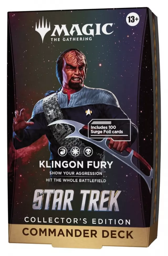 Kártyajáték Magic: The Gathering - Star Trek - Klingon Fury Collector's edition Commander Deck - Magic The Gathering
