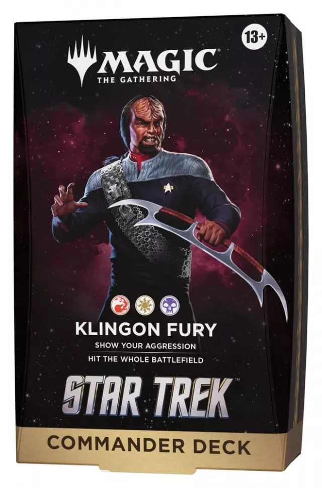 Kártyajáték Magic: The Gathering - Star Trek - Klingon Fury Commander Deck - Magic The Gathering