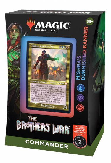 Kártyajáték Magic: The Gathering The Brothers War - Mishras Burnished Banner (Commander Deck)