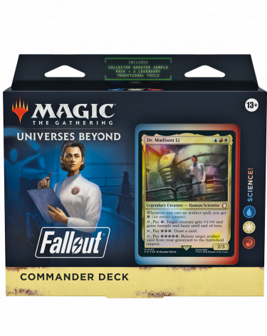 Kártyajáték Magic: The Gathering Universes Beyond - Fallout - Science! (Commander Deck)