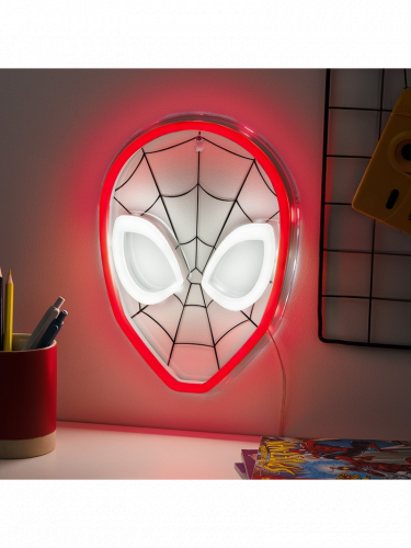 Lámpa Spider-Man - Neon Mask (fali)