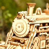 Építőkészlet - Prime Steam Express (fából) - Robotime