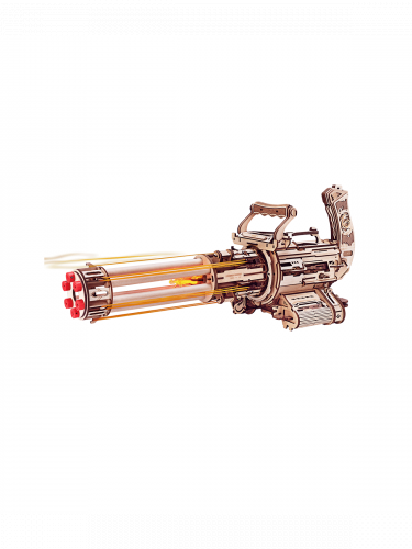 Építőkészlet - Rotating-Barrel Machine Gun (fa)