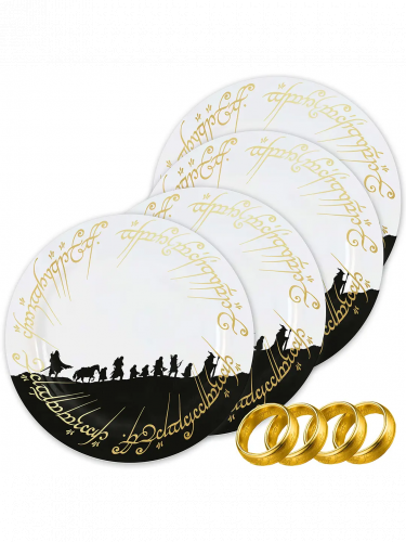 Tányér Lord of the Ring - One Ring (4 darabos szett)