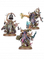 W40k: Death Guard - Malignant Plaguecaster, Noxious Blightbringer & Plague Marine Champion (3 figura)