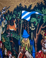 Tapestry Kingdom Come: Deliverance II - Iluminace Vlašský dvůr (textilre nyomtatott kép)