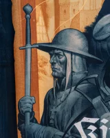 Tapestry Kingdom Come: Deliverance II - Keyart João Ruas (textilképre nyomtatott kép)