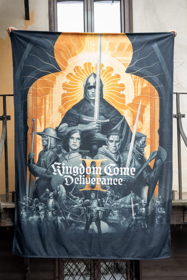 Tapestry Kingdom Come: Deliverance II - Keyart João Ruas (textilképre nyomtatott kép)