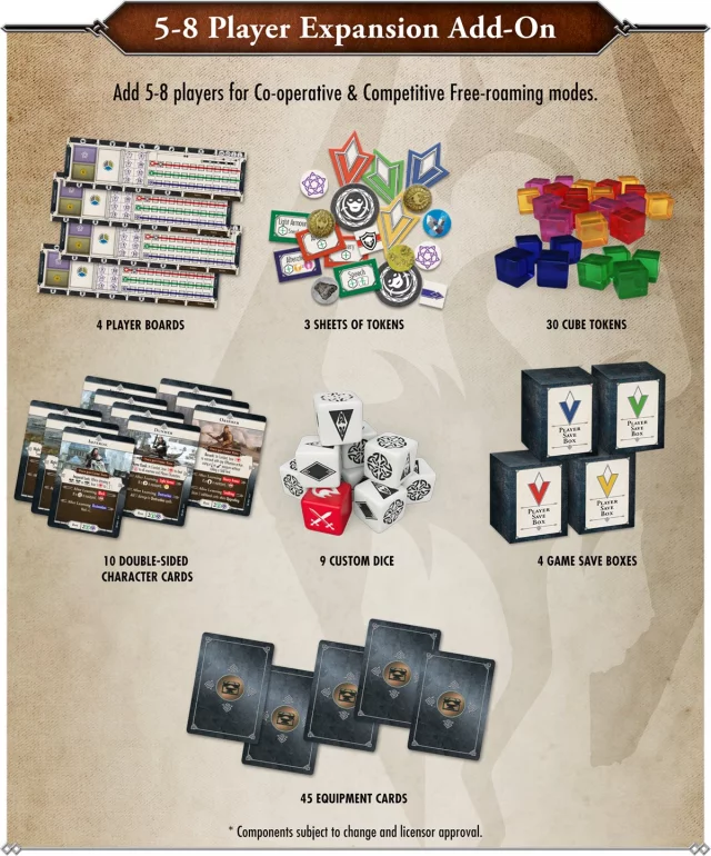 Desková hra The Elder Scrolls V: Skyrim - Adventure Board Game 5-8 Player Expansion EN (rozšíření)