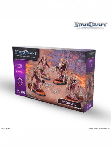 Társasjáték StarCraft - Tabletop Miniature Game - Hydralisk - Expansion Set (4 figura)