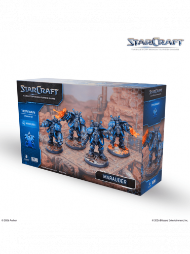 Társasjáték StarCraft - Tabletop Miniature Game - Marauder - Expansion Set (4 figura)